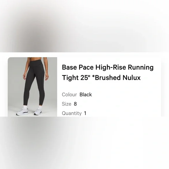 Base Pace High Rise Running Tight - Picture 1 of 3